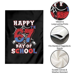 Happy 67th Day Of School Garden Flag Boys Girls Spider 67 Days TS10 Print Your Wear