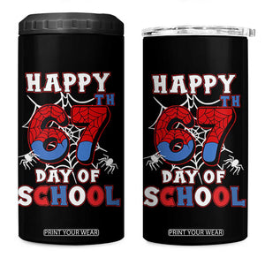 Happy 67th Day Of School 4 in 1 Can Cooler Tumbler Boys Girls Spider 67 Days TS10 One Size: 16 oz Black Print Your Wear