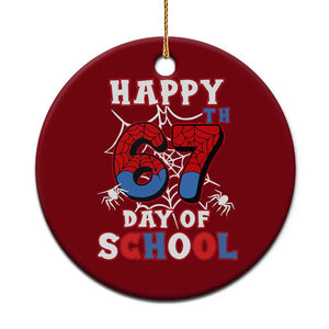 Happy 67th Day Of School Ceramic Ornament Boys Girls Spider 67 Days TS10 1pc Red Print Your Wear