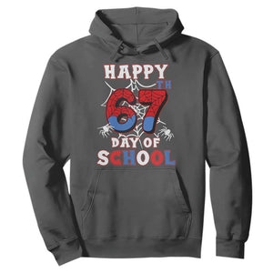 Happy 67th Day Of School Hoodie Boys Girls Spider 67 Days TS10 Dark Heather Print Your Wear
