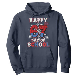 Happy 67th Day Of School Hoodie Boys Girls Spider 67 Days TS10 Navy Print Your Wear