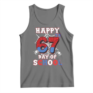 Happy 67th Day Of School Tank Top Boys Girls Spider 67 Days TS10 Black Heather Print Your Wear