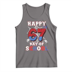 Happy 67th Day Of School Tank Top Boys Girls Spider 67 Days TS10 Deep Heather Print Your Wear