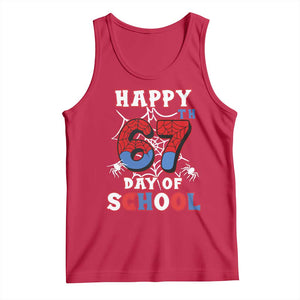 Happy 67th Day Of School Tank Top Boys Girls Spider 67 Days TS10 Red Print Your Wear