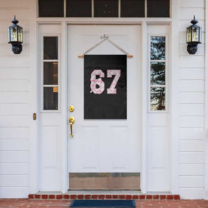 Six Seven Coquette Girl Garden Flag Funny 67 Meme Gen Alpha Slang Pink Floral Bow Aesthetic TS10 Print Your Wear