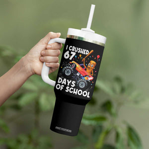 67 Days of School Monster Truck Tumbler With Handle 67th Day Boys Tung Tung Tung Sahur TS10 Print Your Wear