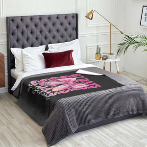 67 Days Of School Girls Coquette Bow Throw Blanket Funny Six Seven Meme 67th Day TS10 Print Your Wear