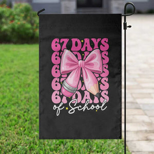 67 Days Of School Girls Coquette Bow Garden Flag Funny Six Seven Meme 67th Day TS10 Print Your Wear
