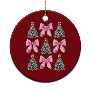 Coquette Bow Christmas Ceramic Ornament Girly Xmas Tree Teacher Pencil Bow TS10 1pc Red Print Your Wear