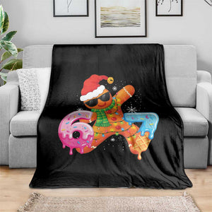 Funny 67 Meme Gingerbread Christmas Throw Blanket Six Seven Ice Cream Drip Boys TS10 Print Your Wear