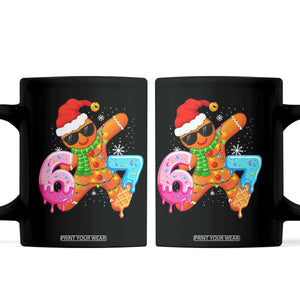 Funny 67 Meme Gingerbread Christmas Coffee Mug Six Seven Ice Cream Drip Boys TS10 Black Print Your Wear