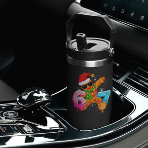 Funny 67 Meme Gingerbread Christmas Flip Straw Tumbler Six Seven Ice Cream Drip Boys TS10 Print Your Wear
