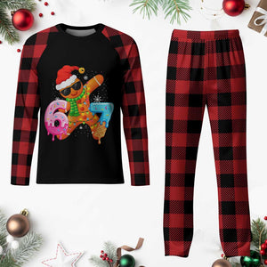 Funny 67 Meme Gingerbread Christmas Plaid Pajama Set Six Seven Ice Cream Drip Boys TS10 Buffalo Plaid Print Your Wear