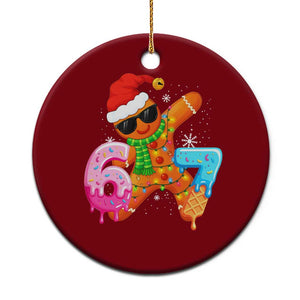 Funny 67 Meme Gingerbread Christmas Ceramic Ornament Six Seven Ice Cream Drip Boys TS10 1pc Red Print Your Wear