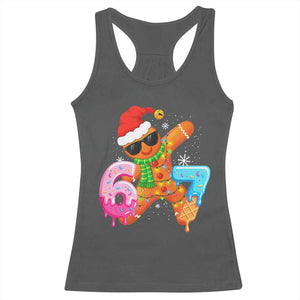 Funny 67 Meme Gingerbread Christmas Racerback Tank Top Six Seven Ice Cream Drip Boys TS10 Dark Heather Print Your Wear