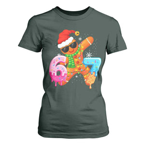 Funny 67 Meme Gingerbread Christmas T Shirt For Women Six Seven Ice Cream Drip Boys TS10 Dark Forest Green Print Your Wear