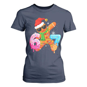 Funny 67 Meme Gingerbread Christmas T Shirt For Women Six Seven Ice Cream Drip Boys TS10 Navy Print Your Wear