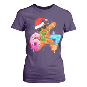 Funny 67 Meme Gingerbread Christmas T Shirt For Women Six Seven Ice Cream Drip Boys TS10 Purple Print Your Wear