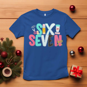 Funny Teacher Six Seven T Shirt 6 7 Meme TS10 Royal Blue Print Your Wear