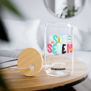 Funny Teacher Six Seven Glass Can 6 7 Meme TS10 Print Your Wear