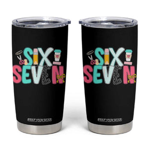 Funny Teacher Six Seven Tumbler Cup 6 7 Meme TS10 Black Print Your Wear