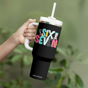 Funny Teacher Six Seven Tumbler With Handle 6 7 Meme TS10 Print Your Wear