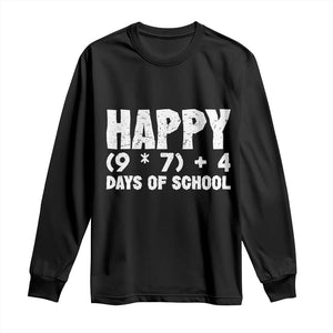 67 Days Of School Long Sleeve Shirt Do The Math 67 Meme Funny Six Seven Teacher TS10 Black Print Your Wear