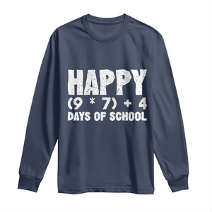 67 Days Of School Long Sleeve Shirt Do The Math 67 Meme Funny Six Seven Teacher TS10 Navy Print Your Wear