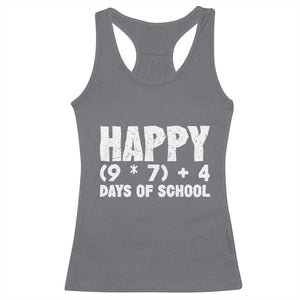 67 Days Of School Racerback Tank Top Do The Math 67 Meme Funny Six Seven Teacher TS10 Charcoal Print Your Wear