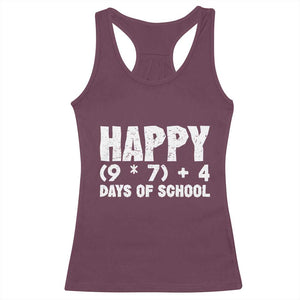 67 Days Of School Racerback Tank Top Do The Math 67 Meme Funny Six Seven Teacher TS10 Maroon Print Your Wear