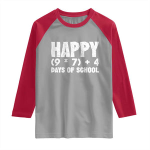 67 Days Of School Raglan Shirt Do The Math 67 Meme Funny Six Seven Teacher TS10 Sport Gray Red Print Your Wear