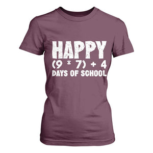 67 Days Of School T Shirt For Women Do The Math 67 Meme Funny Six Seven Teacher TS10 Maroon Print Your Wear