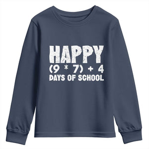 67 Days Of School Youth Sweatshirt Do The Math 67 Meme Funny Six Seven Teacher TS10 Navy Print Your Wear