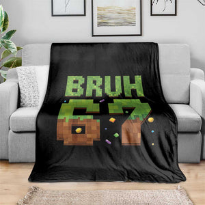 Funny Six Seven Throw Blanket 67 Meme 6 7 Boy Game Pixel Number TS10 Print Your Wear