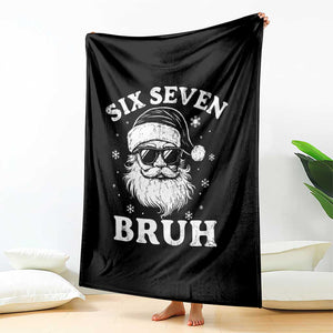 67 Christmas Six Seven Bruh Throw Blanket Funny Santa 6 7 Meme TS10 Print Your Wear