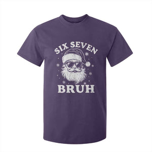 67 Christmas Six Seven Bruh T Shirt For Kid Funny Santa 6 7 Meme TS10 Purple Print Your Wear