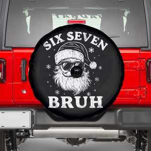 67 Christmas Six Seven Bruh Spare Tire Cover Funny Santa 6 7 Meme TS10 Black Print Your Wear