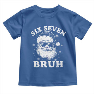 67 Christmas Six Seven Bruh Toddler T Shirt Funny Santa 6 7 Meme TS10 Royal Blue Print Your Wear