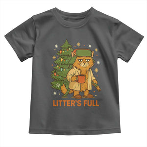 Litters Full Toddler T Shirt Funny Christmas Vacation Cat TS10 Dark Heather Print Your Wear