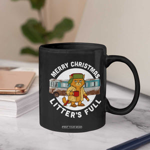 Merry Christmas Litters Full Coffee Mug Funny Christmas Vacation Cat TS10 Print Your Wear