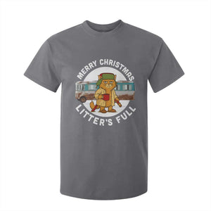 Merry Christmas Litters Full T Shirt For Kid Funny Christmas Vacation Cat TS10 Charcoal Print Your Wear
