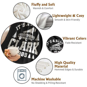 It's a Beaut Clark Throw Blanket Funny Christmas Vacation TS10 Print Your Wear