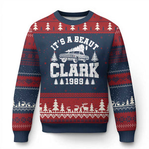 It's a Beaut Clark Ugly Christmas Sweater Funny Xmas Vacation TS10 Navy Red Print Your Wear