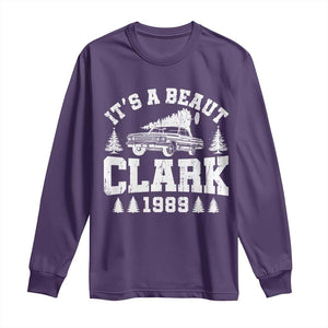 It's a Beaut Clark Long Sleeve Shirt Funny Christmas Vacation TS10 Purple Print Your Wear