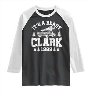 It's a Beaut Clark Raglan Shirt Funny Christmas Vacation TS10 Black White Print Your Wear