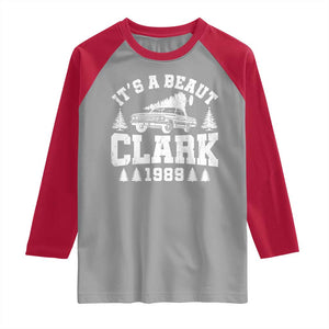 It's a Beaut Clark Raglan Shirt Funny Christmas Vacation TS10 Sport Gray Red Print Your Wear