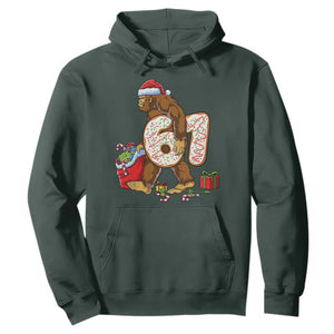 Christmas Bigfoot 67 Meme Hoodie Funny Six Seven Gen Alpha Slang Sasquatch TS10 Dark Forest Green Print Your Wear