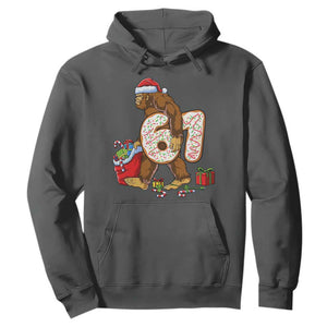 Christmas Bigfoot 67 Meme Hoodie Funny Six Seven Gen Alpha Slang Sasquatch TS10 Dark Heather Print Your Wear