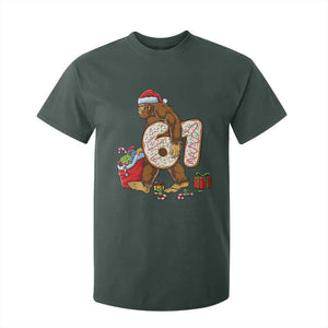 Christmas Bigfoot 67 Meme T Shirt For Kid Funny Six Seven Gen Alpha Slang Sasquatch TS10 Dark Forest Green Print Your Wear