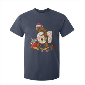 Christmas Bigfoot 67 Meme T Shirt For Kid Funny Six Seven Gen Alpha Slang Sasquatch TS10 Navy Print Your Wear